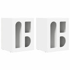 Mesita de Noche 2 pcs 40 x 35 x 50 cm Madera de ingeniería