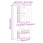Aparador 40 x 35 x 100,5 cm Madera de ingeniería