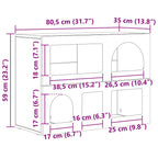 Aparador 80.5 x 35 x 59 cm Madera de ingeniería