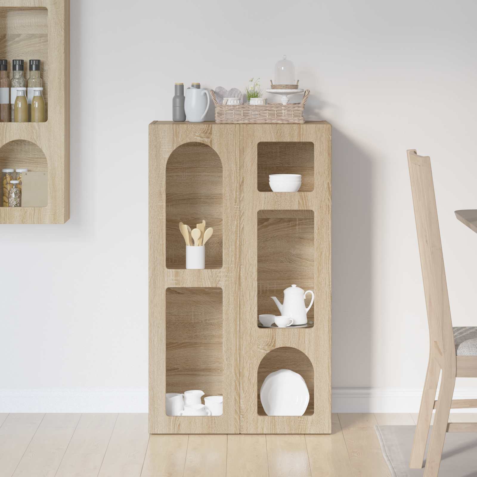 Aparador Roble Sonoma 59 x 35 x 100,5 cm Madera de ingeniería