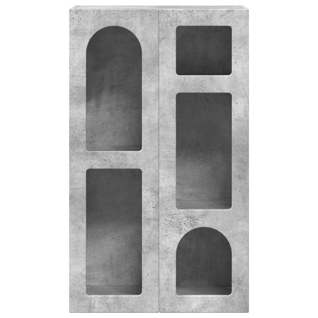 Aparador Gris Concreto 59 x 35 x 100,5 cm Madera de ingeniería