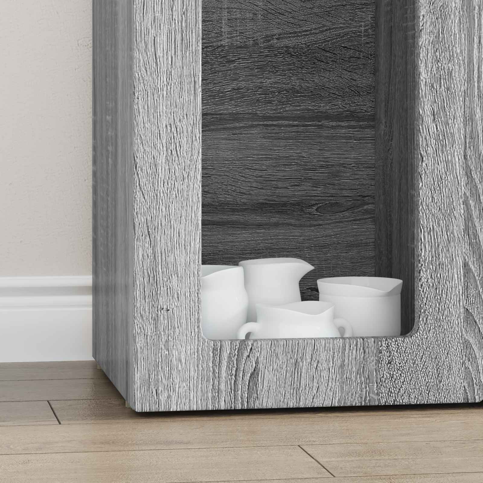Aparador Gris Sonoma 59 x 35 x 100,5 cm Madera de ingeniería