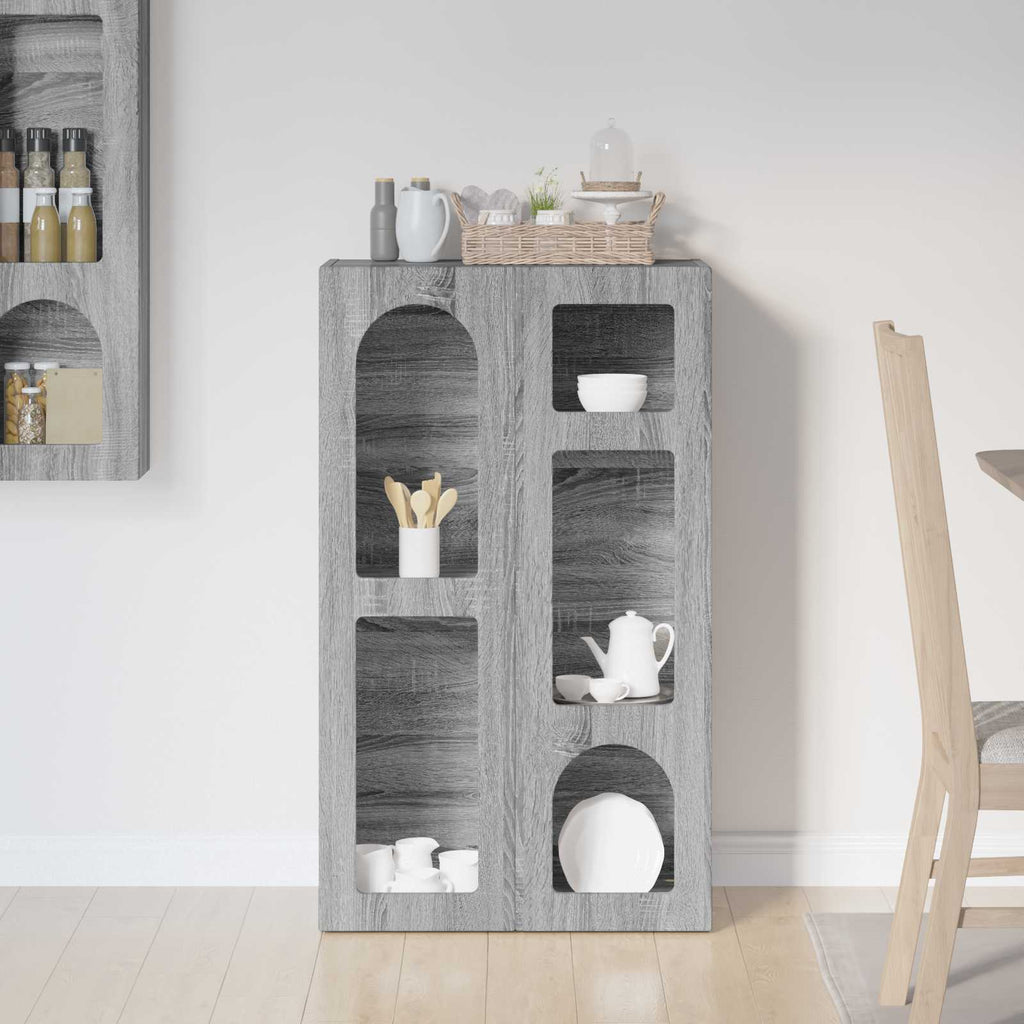 Aparador Gris Sonoma 59 x 35 x 100,5 cm Madera de ingeniería