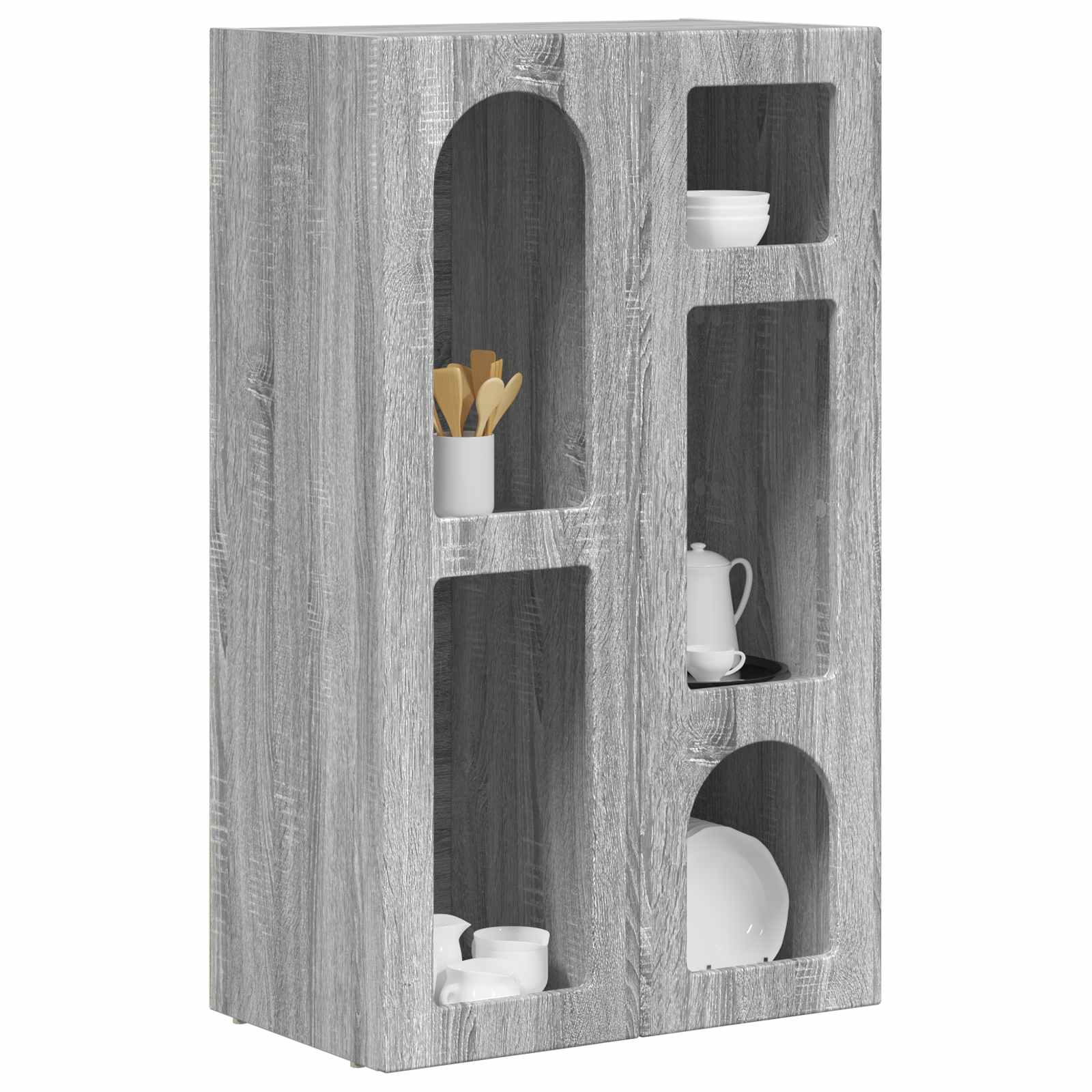 Aparador Gris Sonoma 59 x 35 x 100,5 cm Madera de ingeniería