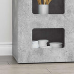 Aparador Gris Concreto 100 x 35 x 59 cm Madera de ingeniería