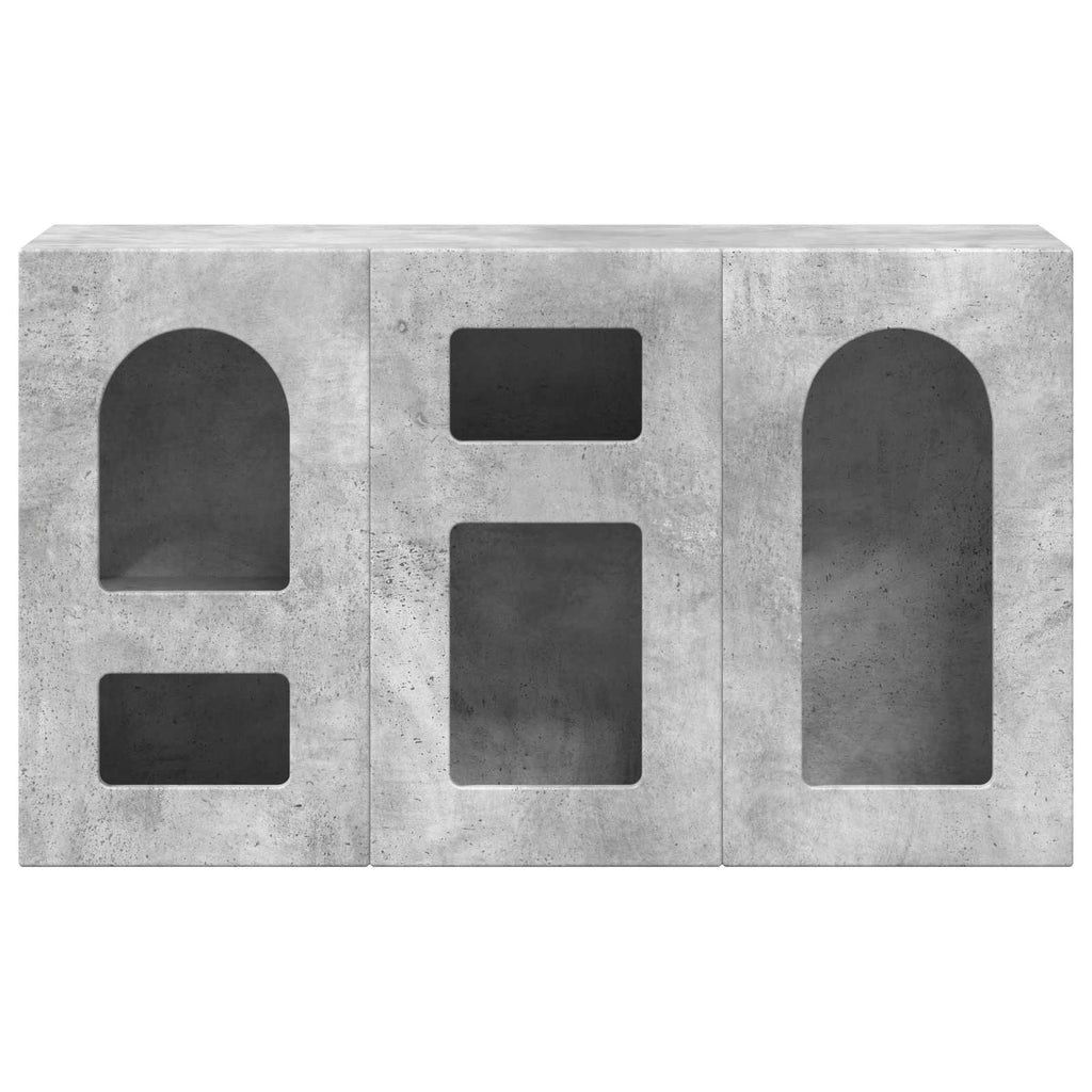 Aparador Gris Concreto 100 x 35 x 59 cm Madera de ingeniería