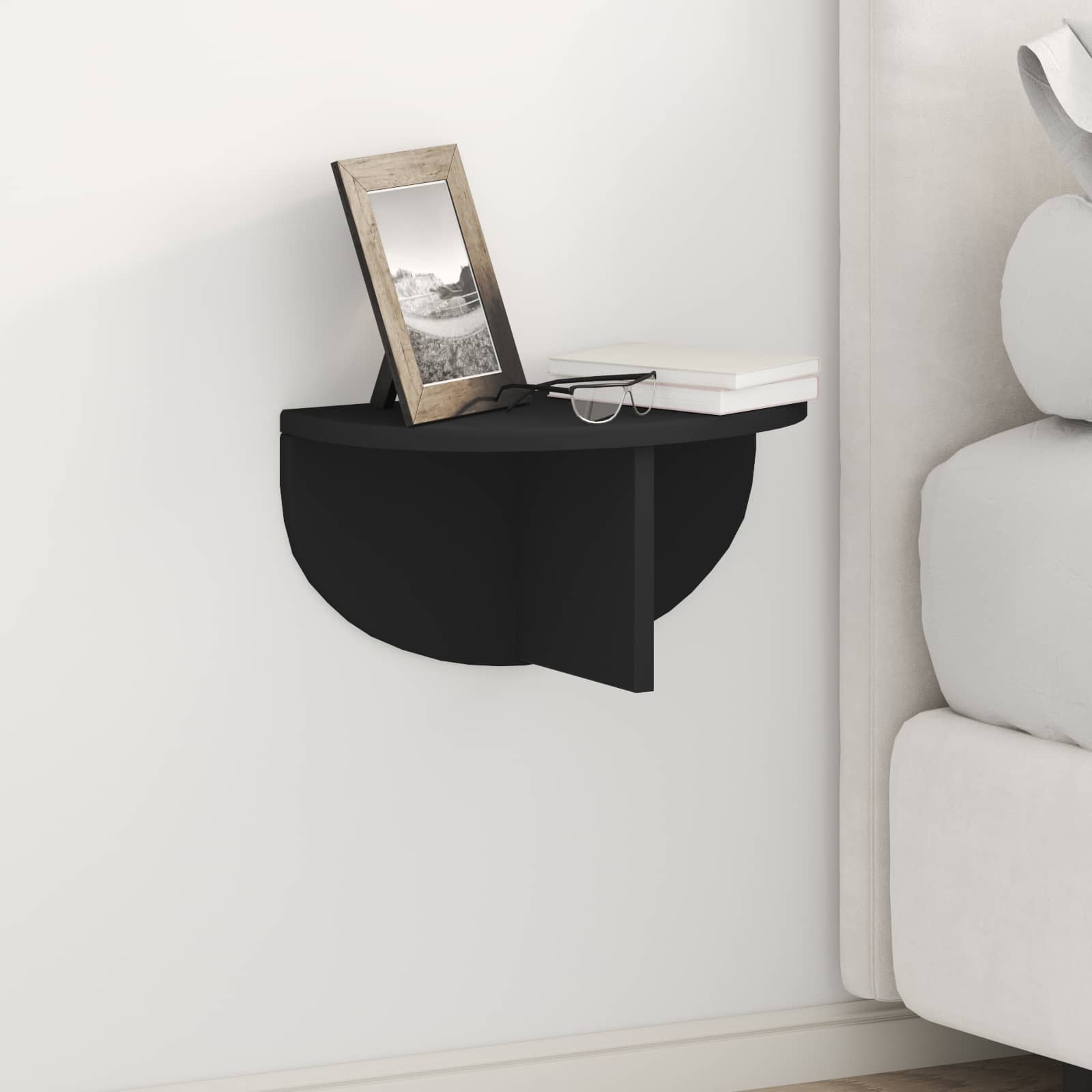 Wall Shelf Grey Concrete 38 x 19 x 19 cm
