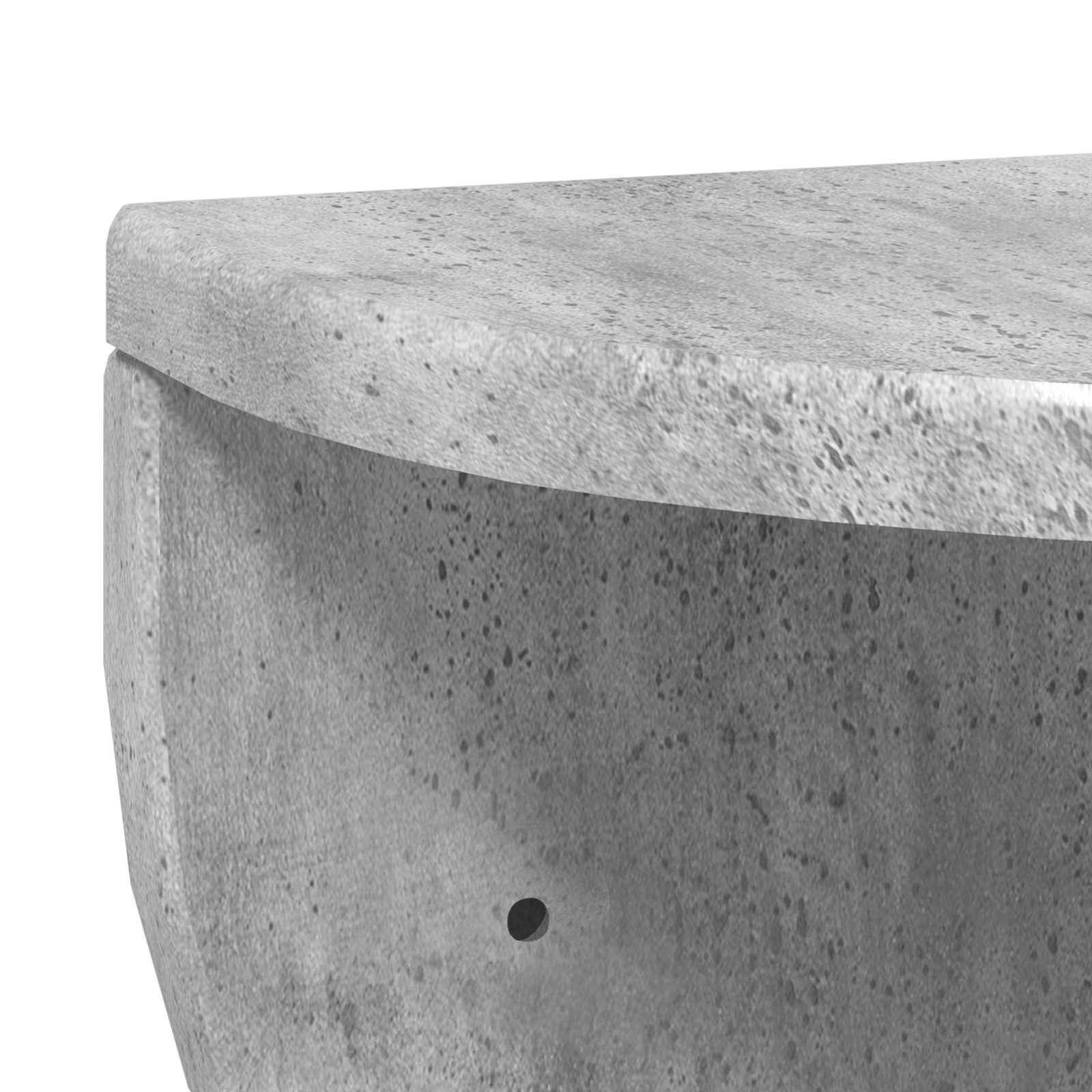 Estante de pared Gris Concreto 38 x 19 x 19 cm