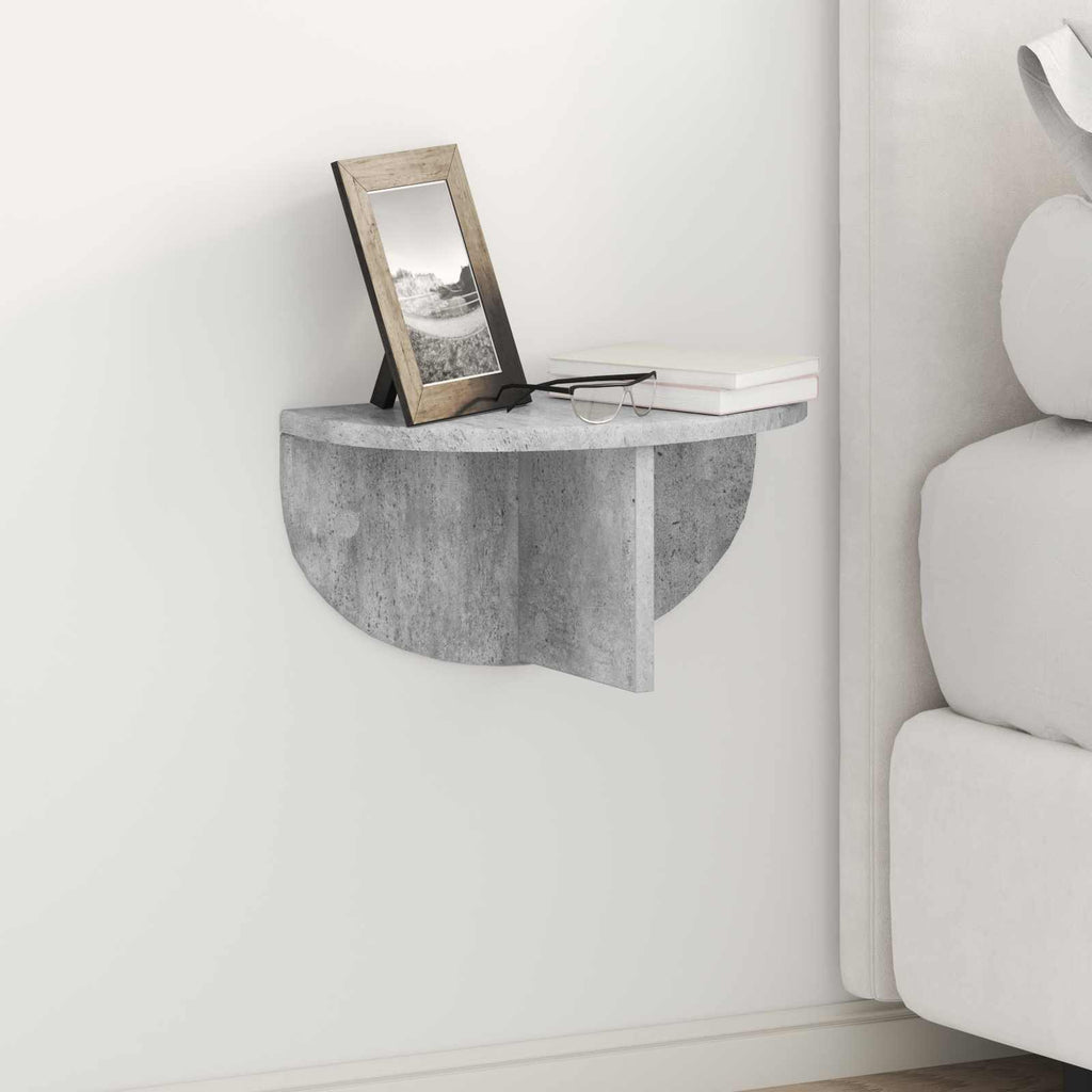 Estante de pared Gris Concreto 38 x 19 x 19 cm