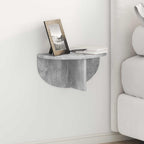 Estante de pared Gris Concreto 38 x 19 x 19 cm