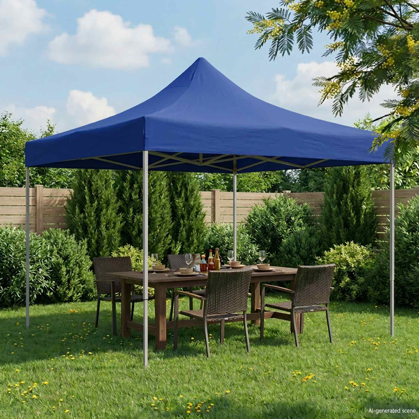 Tenda de Festa 292 x 292 x 315 cm Terracota Tecido Oxford