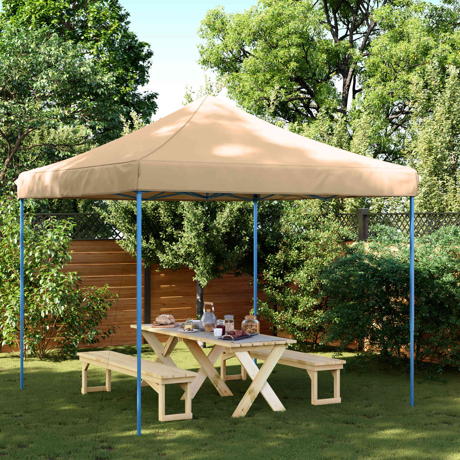Tenda de Festa 292 x 292 x 315 cm Terracota Tecido Oxford