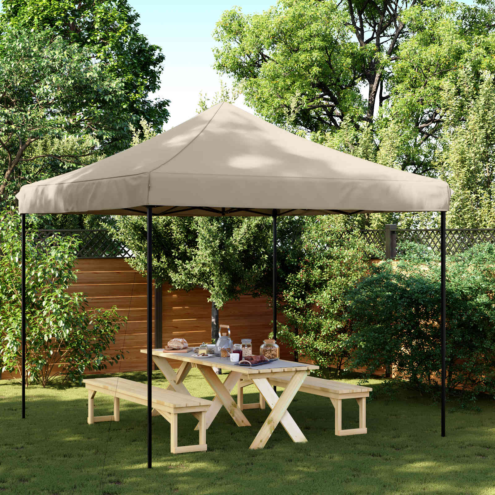 Tenda de Festa 292 x 292 x 315 cm Terracota Tecido Oxford