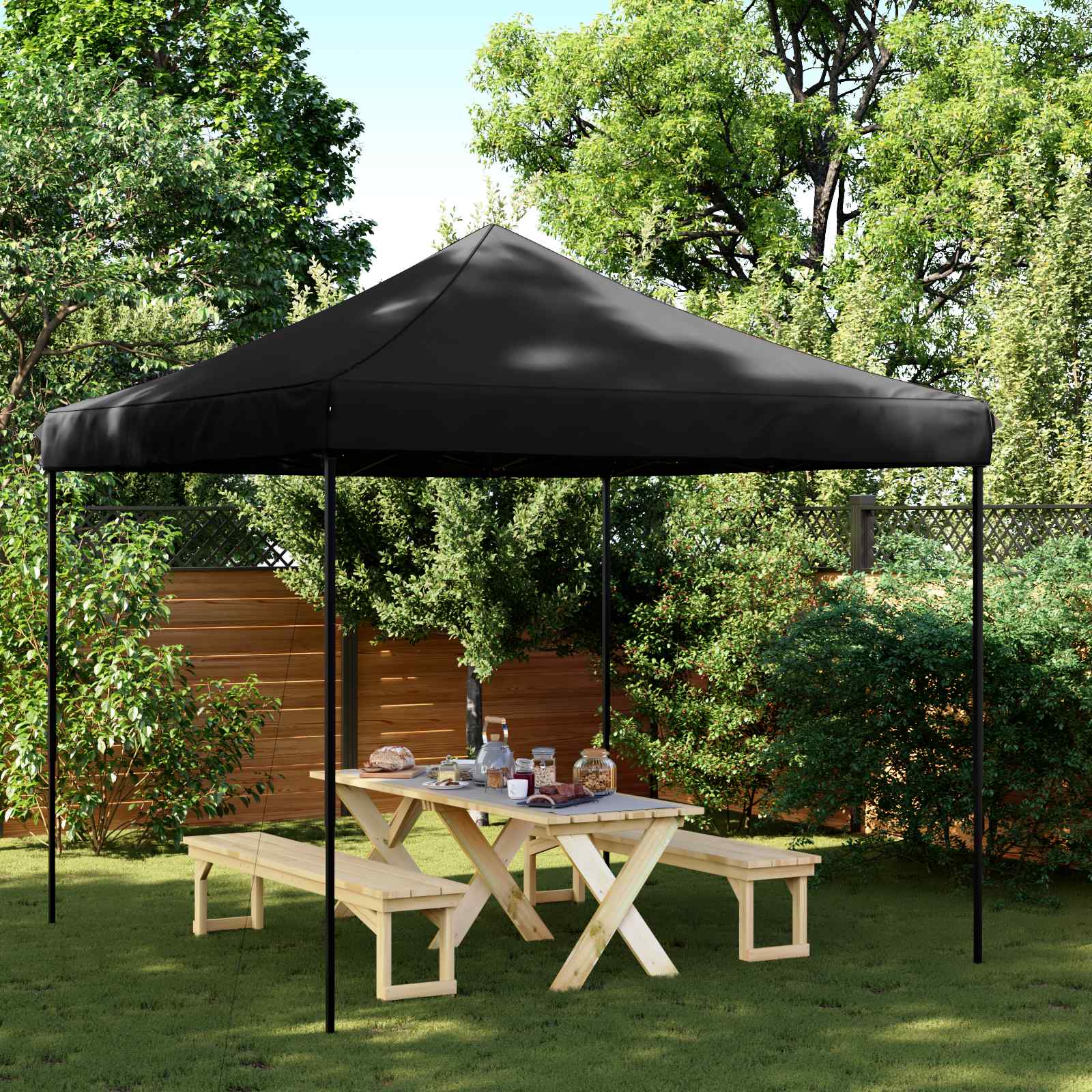 Tenda de Festa 292 x 292 x 315 cm Terracota Tecido Oxford