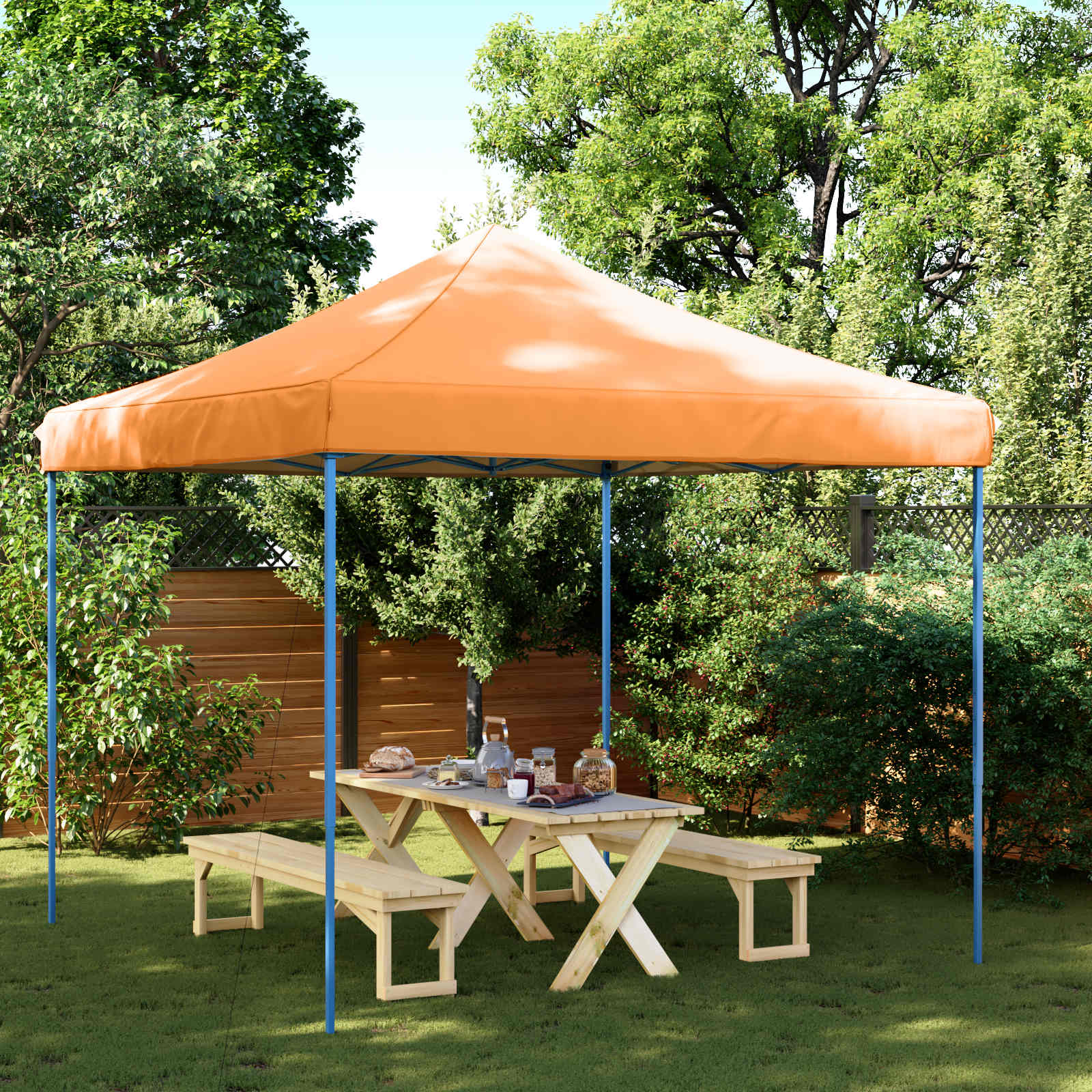 Tenda de Festa 292 x 292 x 315 cm Terracota Tecido Oxford