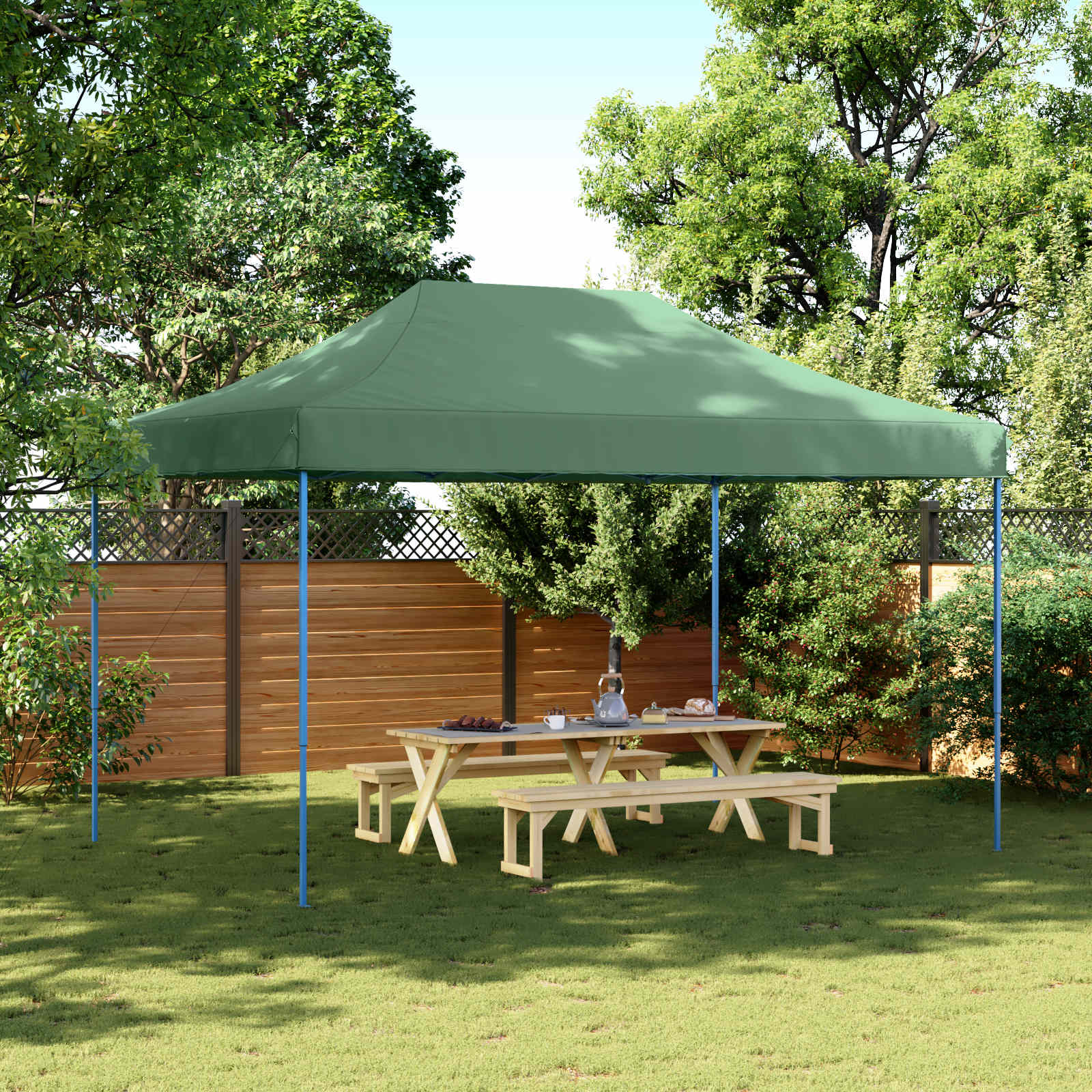Carpa de Fiesta Antracita 291 x 431 x 315 cm Tela Oxford