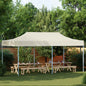 Carpa de Fiesta Antracita 291 x 580 x 315 cm Tela Oxford