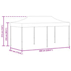 Carpa de Fiesta Antracita 291 x 580 x 315 cm Tela Oxford