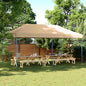 Carpa de Fiesta Antracita 291 x 580 x 315 cm Tela Oxford
