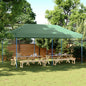 Carpa de Fiesta Antracita 291 x 580 x 315 cm Tela Oxford