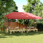 Carpa de Fiesta Antracita 291 x 580 x 315 cm Tela Oxford