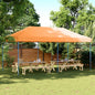 Carpa de Fiesta Antracita 291 x 580 x 315 cm Tela Oxford