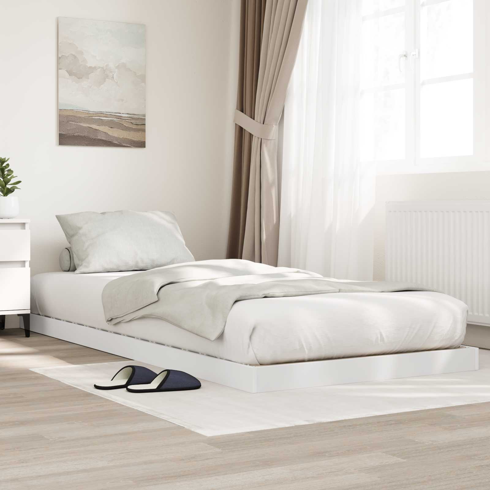 Estrutura de Cama de Chão 100 x 200 cm Madeira Composta