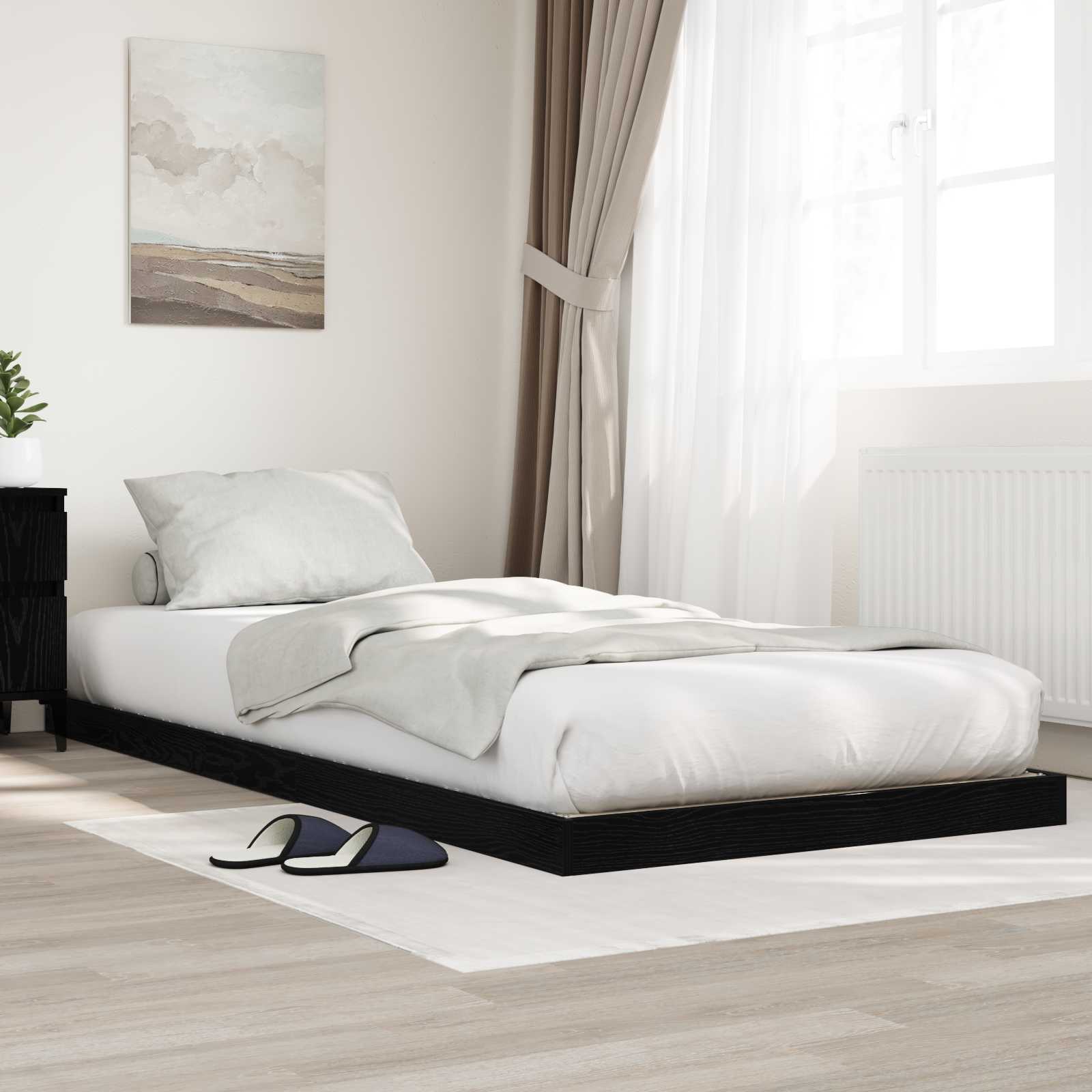 Estrutura de Cama de Chão 100 x 200 cm Madeira Composta