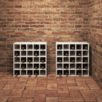 Estante de Vino 2 pcs 56 x 25 x 56 cm Madera de pino macizo
