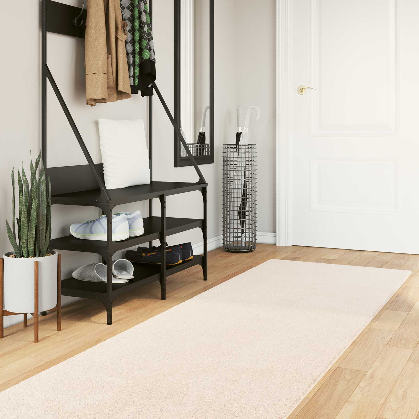 Alfombra suave y lavable de pelo medio HUARTE Antracita