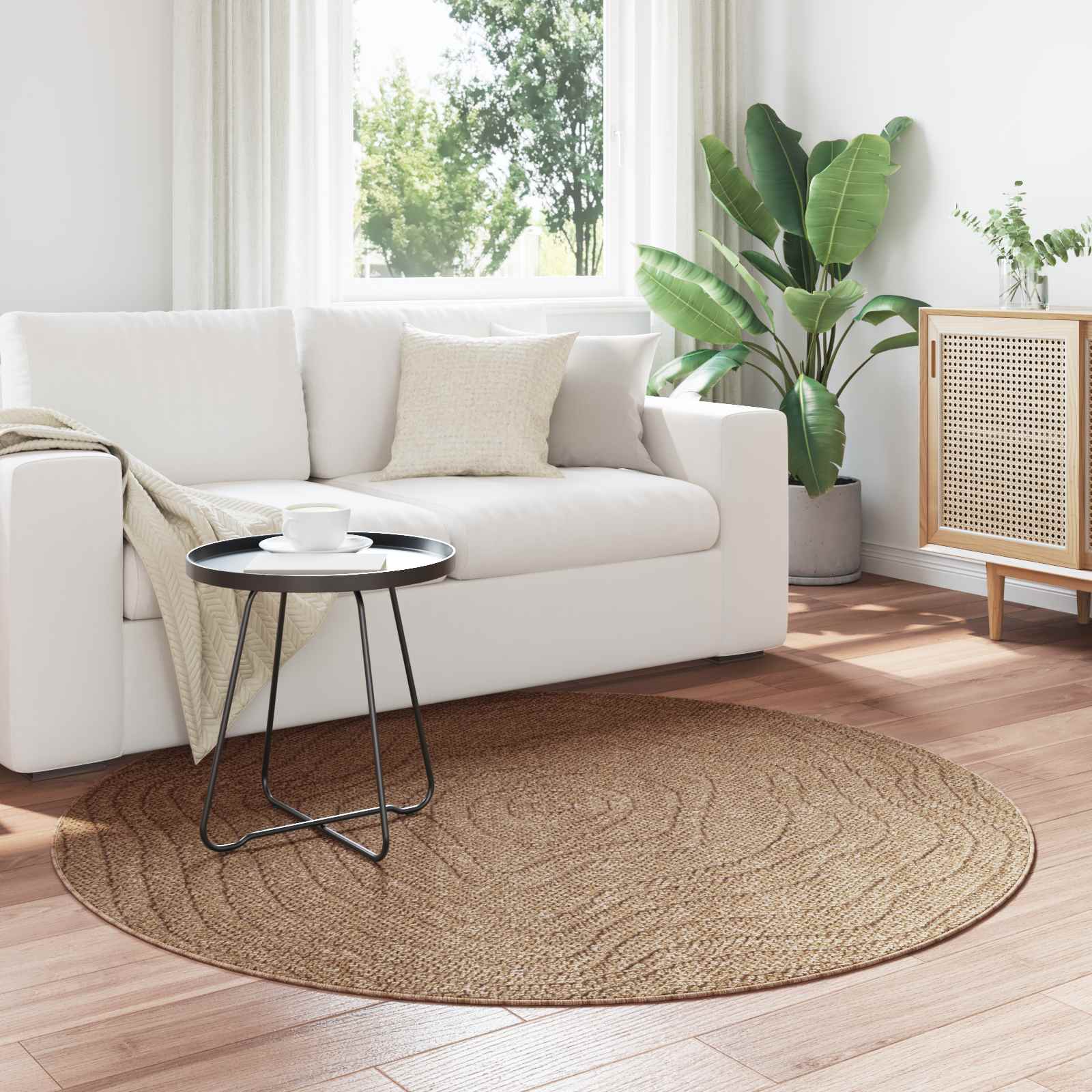 Alfombras de área AGIRA Natural 150 x 80 cm Poliéster