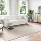 Tapetes de Área Quadrado FARO Creme 120 x 120 cm Poliéster