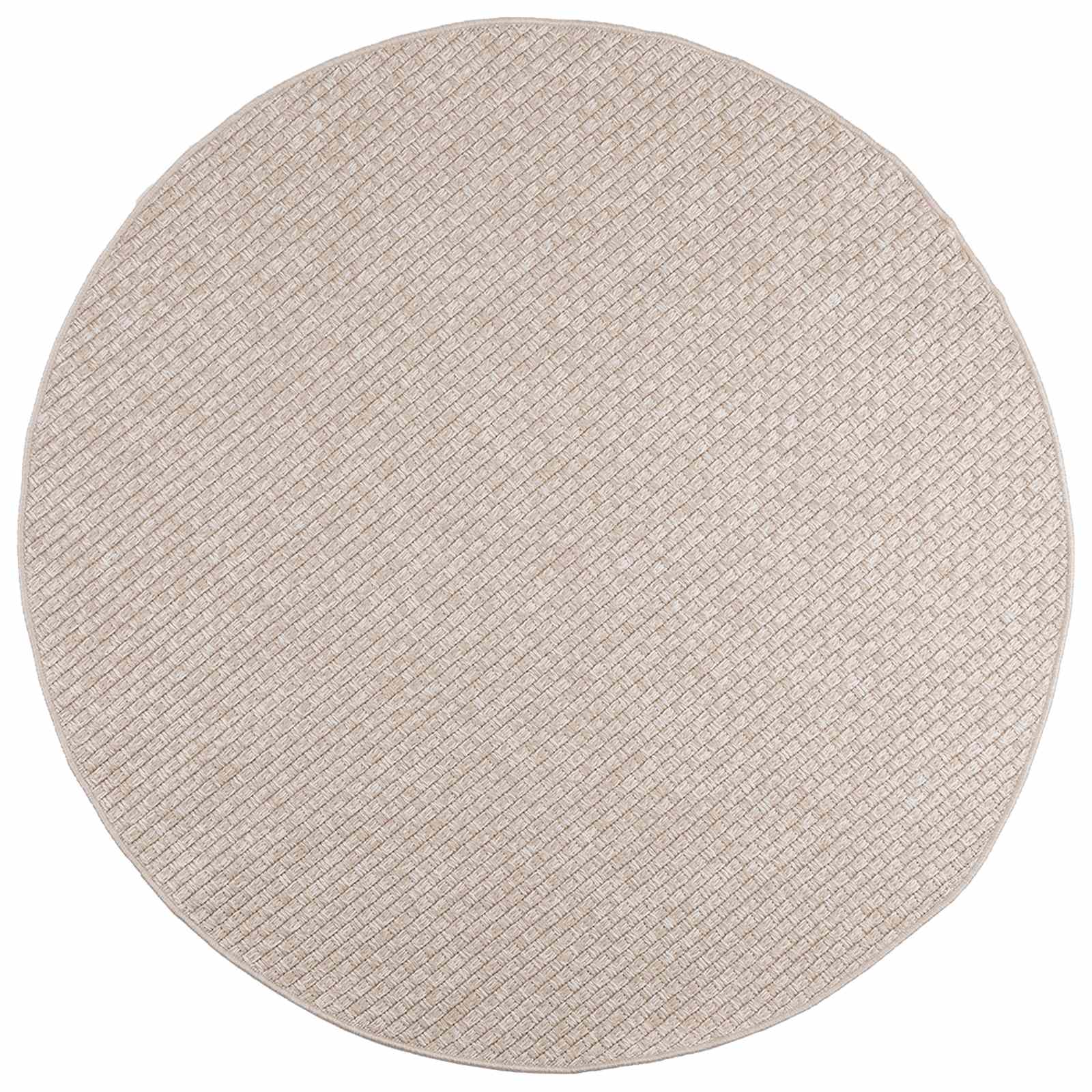 Alfombras de área Cuadrado FARO Crema 120 x 120 cm Poliéster