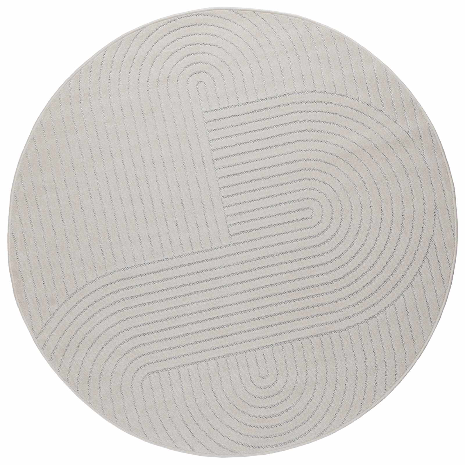 Alfombras de área Cuadrado PALMERAS Beige 120 x 120 cm