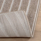 Alfombras de área Cuadrado PALMERAS Beige 120 x 120 cm