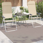 Alfombras de área Cuadrado PALMERAS Beige 120 x 120 cm
