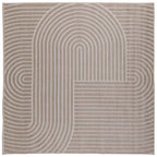 Alfombras de área Cuadrado PALMERAS Beige 120 x 120 cm