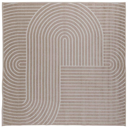 Alfombras de área Cuadrado PALMERAS Beige 120 x 120 cm