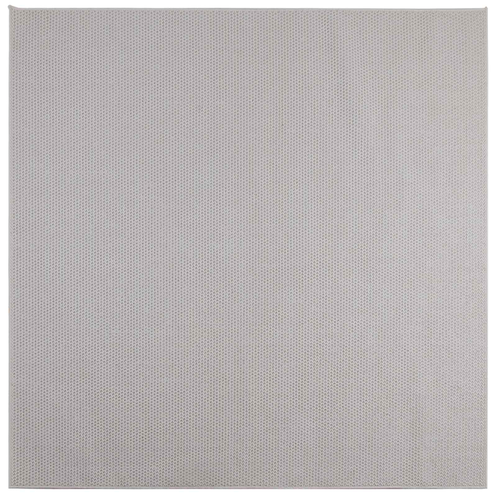 Alfombras de área Cuadrado LUGO Crema 120 x 120 cm Poliéster