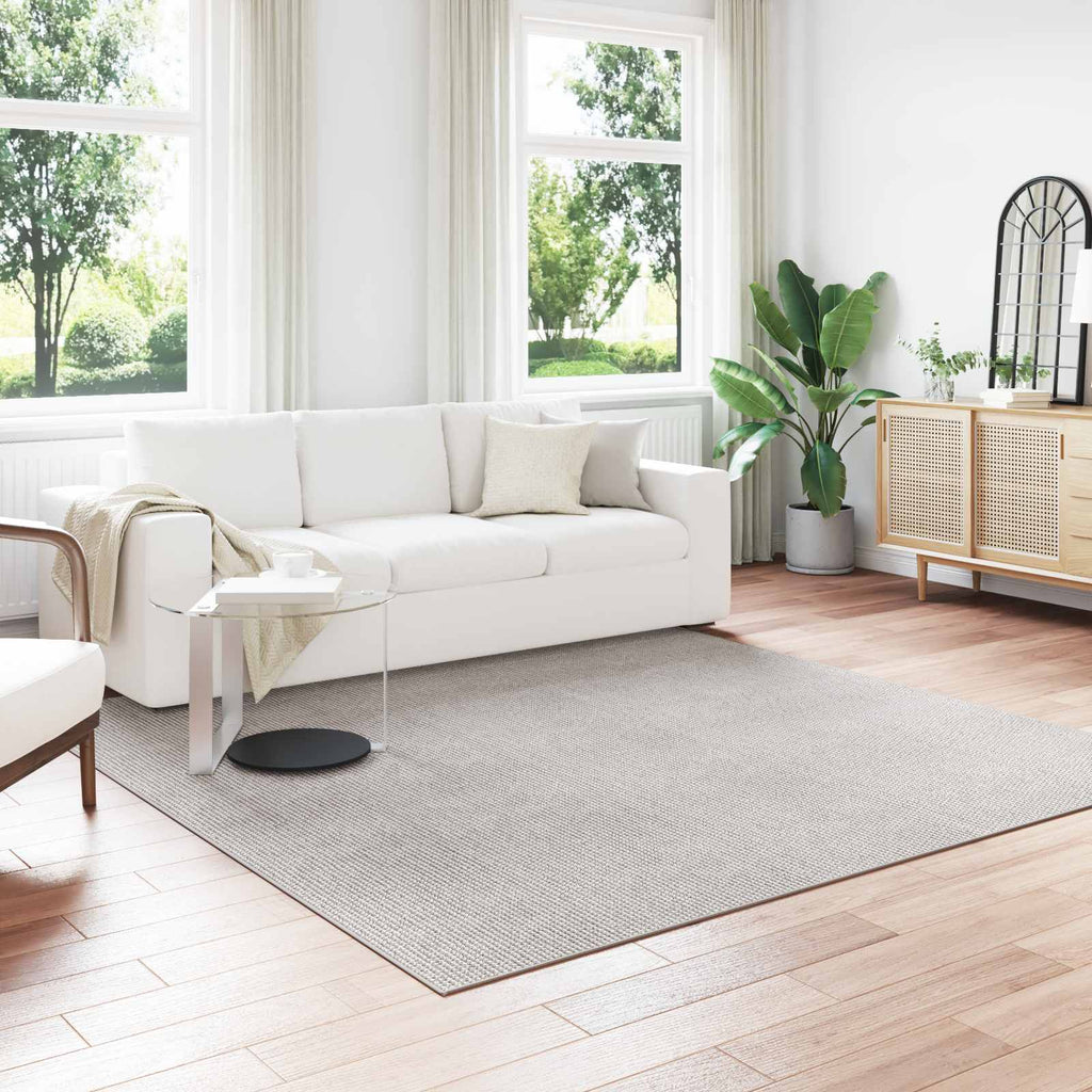 Alfombras de área Cuadrado LUGO Crema 120 x 120 cm Poliéster