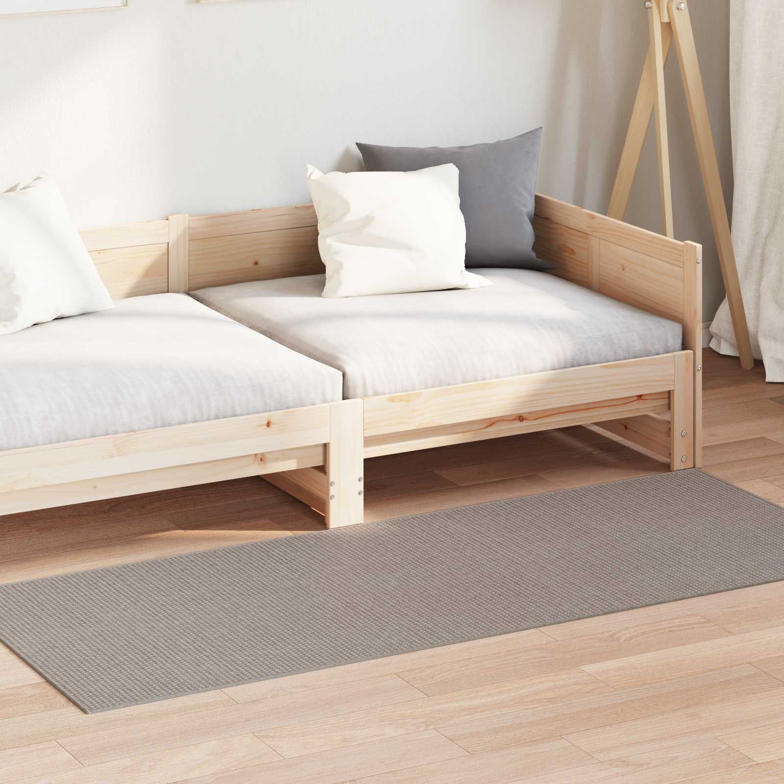 Alfombras de área Cuadrado LUGO Crema 120 x 120 cm Poliéster