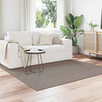 Alfombras de área Cuadrado LUGO Crema 120 x 120 cm Poliéster
