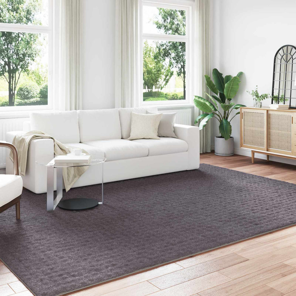 Alfombras de área Cuadrado LUGO Crema 120 x 120 cm Poliéster