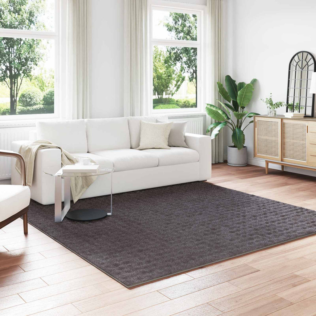 Alfombras de área Cuadrado LUGO Crema 120 x 120 cm Poliéster