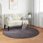 Alfombras de área Cuadrado LUGO Crema 120 x 120 cm Poliéster