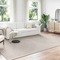 Alfombras de área Cuadrado GALATI Beige 120 x 120 cm Poliéster