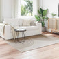 Alfombras de área Cuadrado GALATI Beige 120 x 120 cm Poliéster