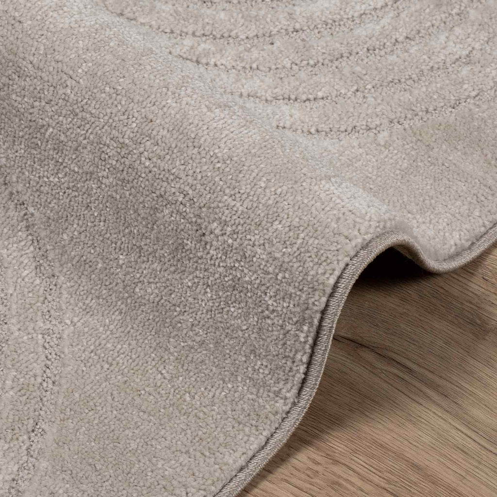 Alfombras de área Cuadrado GALATI Beige 120 x 120 cm Poliéster