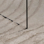 Alfombras de área Cuadrado GALATI Beige 120 x 120 cm Poliéster