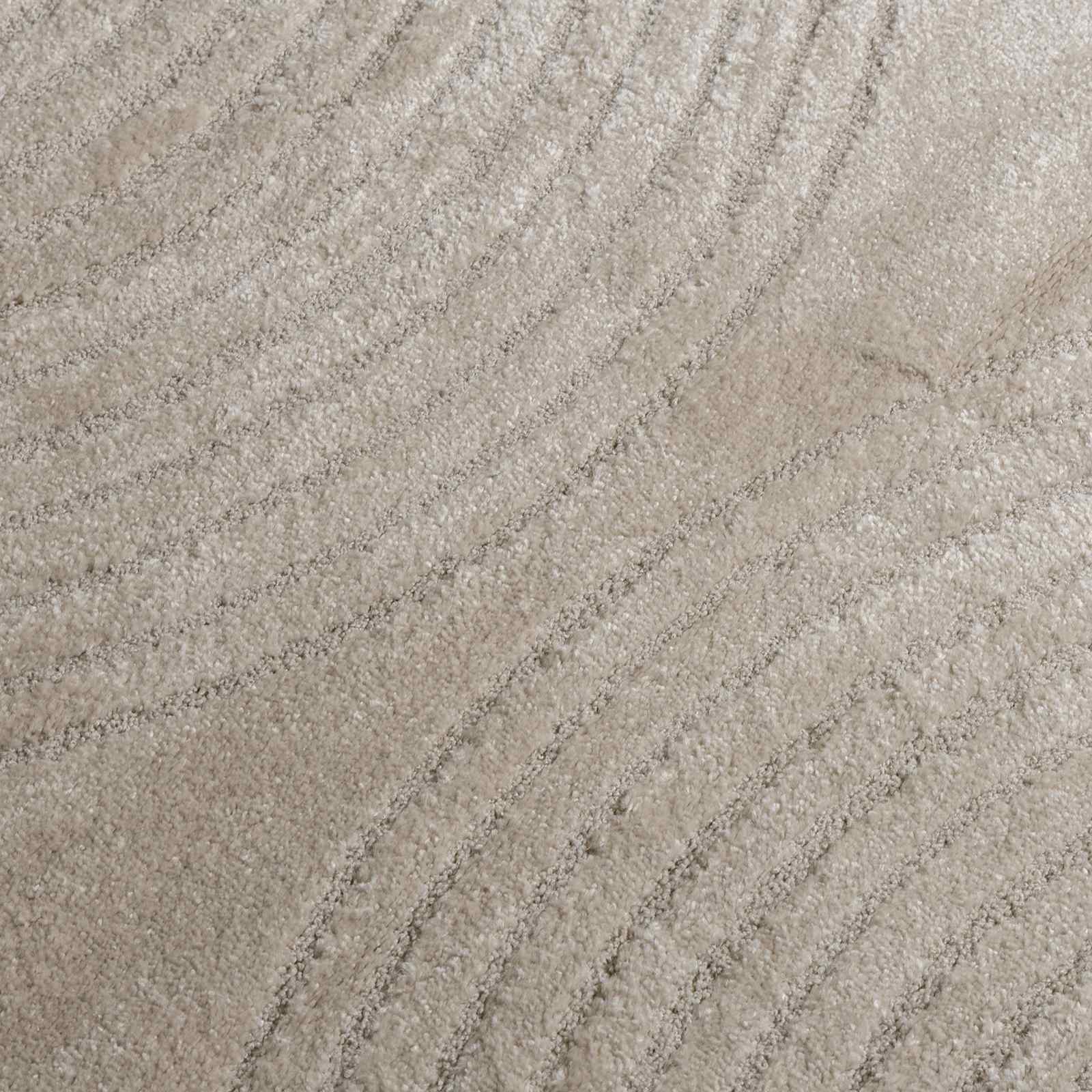 Alfombras de área Cuadrado GALATI Beige 120 x 120 cm Poliéster